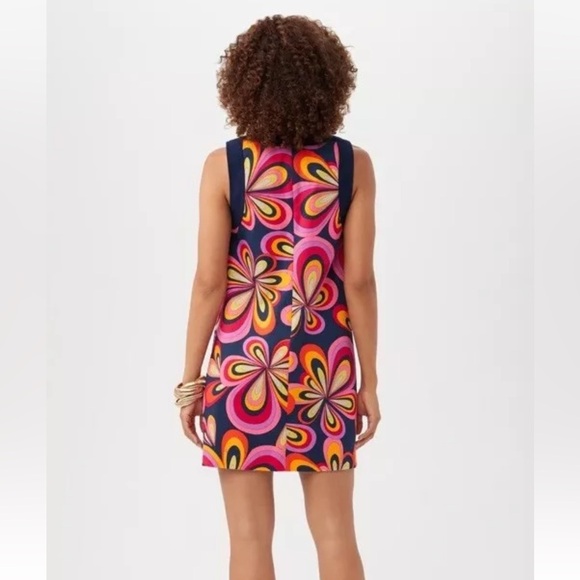 Trina Turk NWT Size 4 Multicolor Bold Floral Print Bev Sleeveless Dress $298 - Picture 2 of 11